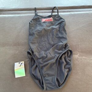Jolyn One Piece Swimsuit Chevy 34 (Sz 8) Black New With Tags